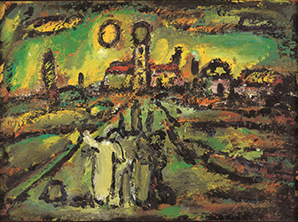 ジョルジュ・ルオー《聖書の風景》1956年 当館蔵